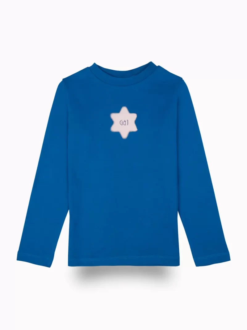 Gini And Jony Girls Blue Graphic Print Cotton Skivvy Full Sleeves 9-10 Years