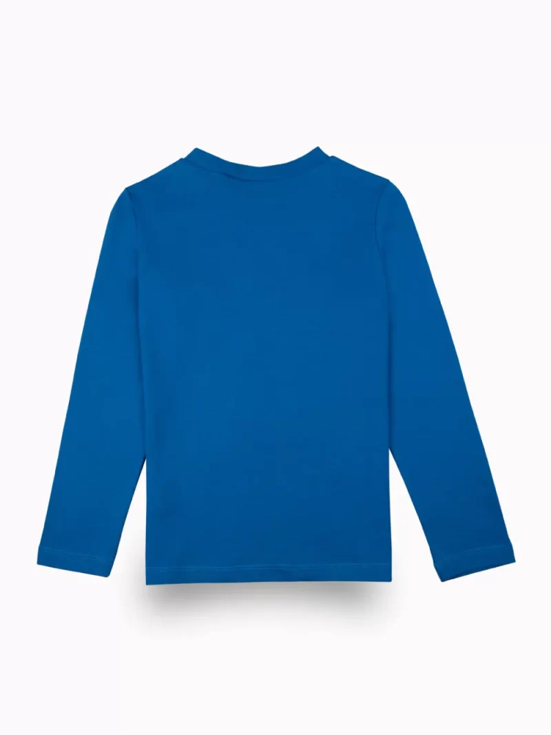 Gini And Jony Girls Blue Graphic Print Cotton Skivvy Full Sleeves 9-10 Years