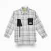 Gini And Jony Boys White Checks Cotton Shirt Full Sleeves