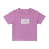 Gini And Jony Girls Lavender Glitter Print Cotton Knits Top Half Sleeves 9-10 Years