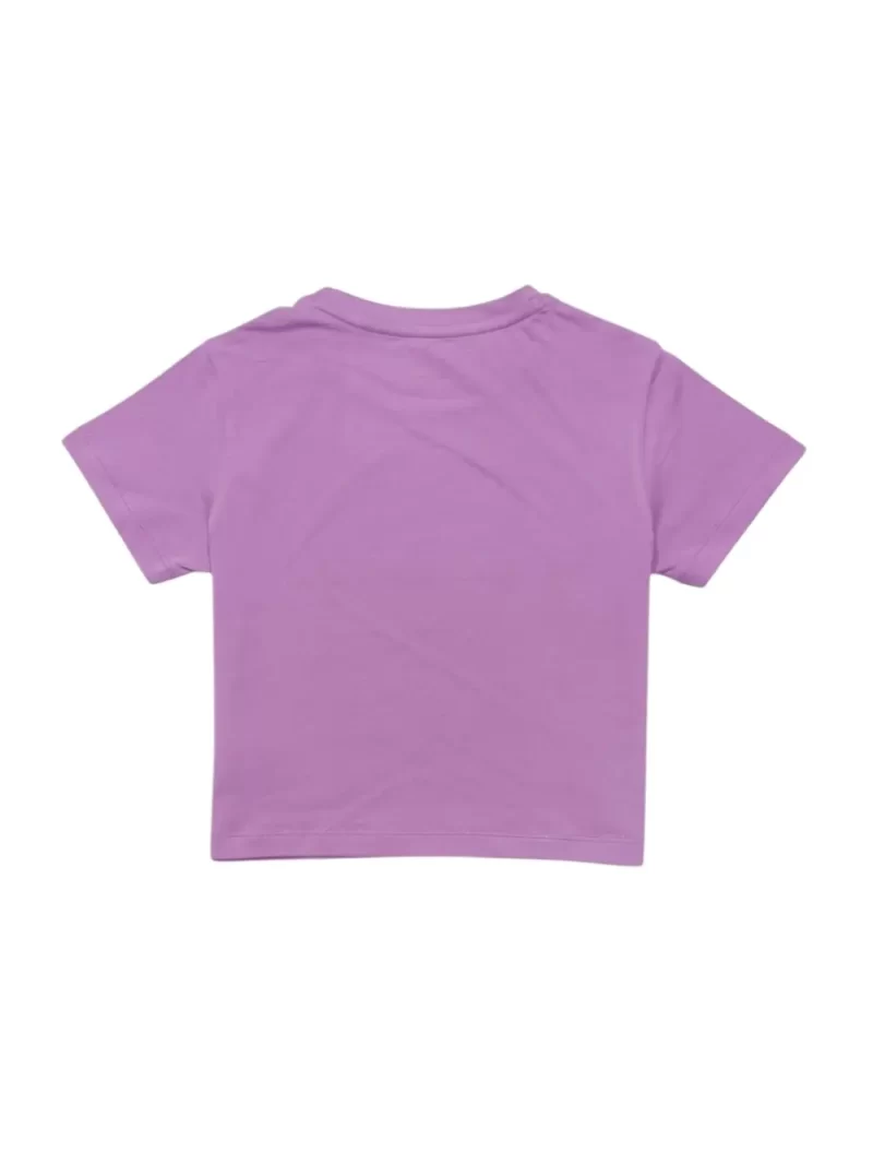 Gini And Jony Girls Lavender Glitter Print Cotton Knits Top Half Sleeves 9-10 Years