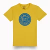 Gini And Jony Boys Yellow Typographic Print Cotton T-Shirt Half Sleeves