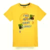 Gini And Jony Boys Yellow Graphic Print Cotton T-Shirt Half Sleeves