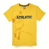 Gini And Jony Boys Yellow Graphic Print Cotton T-Shirt Half Sleeves
