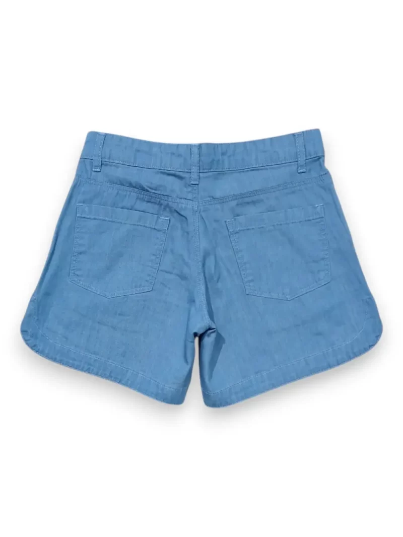 Gini And Jony Girls Blue Applique Denim Shorts Fixd Waist