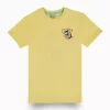 Gini And Jony Boys Yellow Graphic Print Cotton T-Shirt Half Sleeves