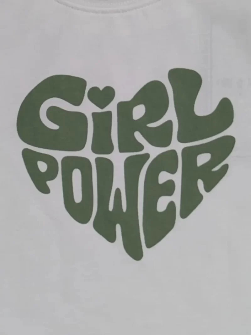 Gini And Jony Girls Olive Color Block Cotton Co Ordinate 9-10 Years