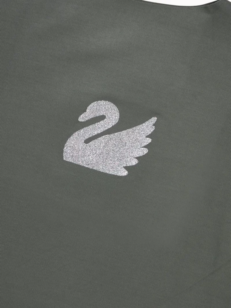 Gini And Jony Girls Olive Embellished Cotton Knits Top Half Sleeves 11-12 Years