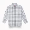 Gini And Jony Boys White Checks Cotton Shirt Full Sleeves