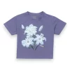 Gini And Jony Girls Mauve Applique Cotton Knits Top Half Sleeves 9-10 Years