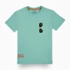 Gini And Jony Boys Light Blue Graphic Print Cotton T-Shirt Half Sleeves