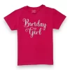 Gini And Jony Girls Dark Pink Typographic Print Cotton Knits Top Half Sleeves 9-10 Years