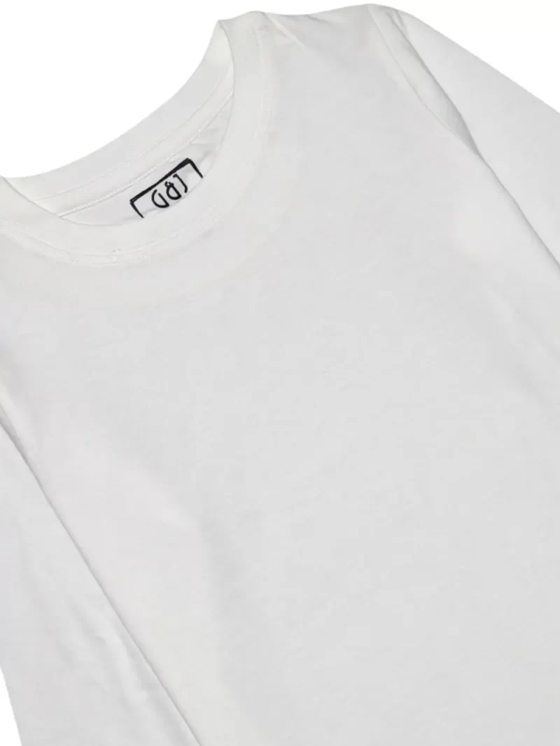 Gini And Jony Girls Blue Solid Denim Dungaree Full Sleeves