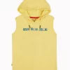 Gini And Jony Boys Yellow Graphic Print Cotton Sando Sleeveless