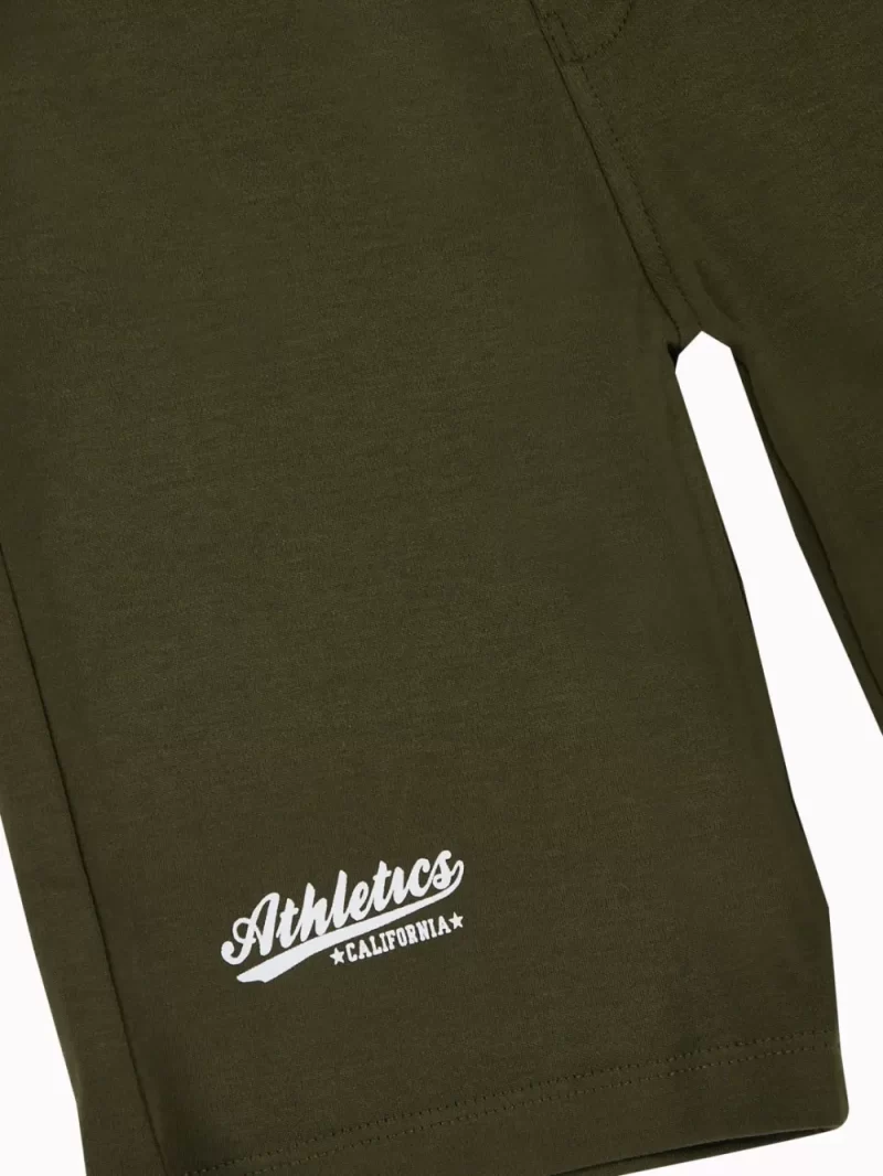 Gini And Jony Boys Orange Typographic Print Cotton Co-Ordinate Half Sleeves