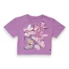 Gini And Jony Girls Purple Applique Cotton Knits Top Half Sleeves 13-14 Years