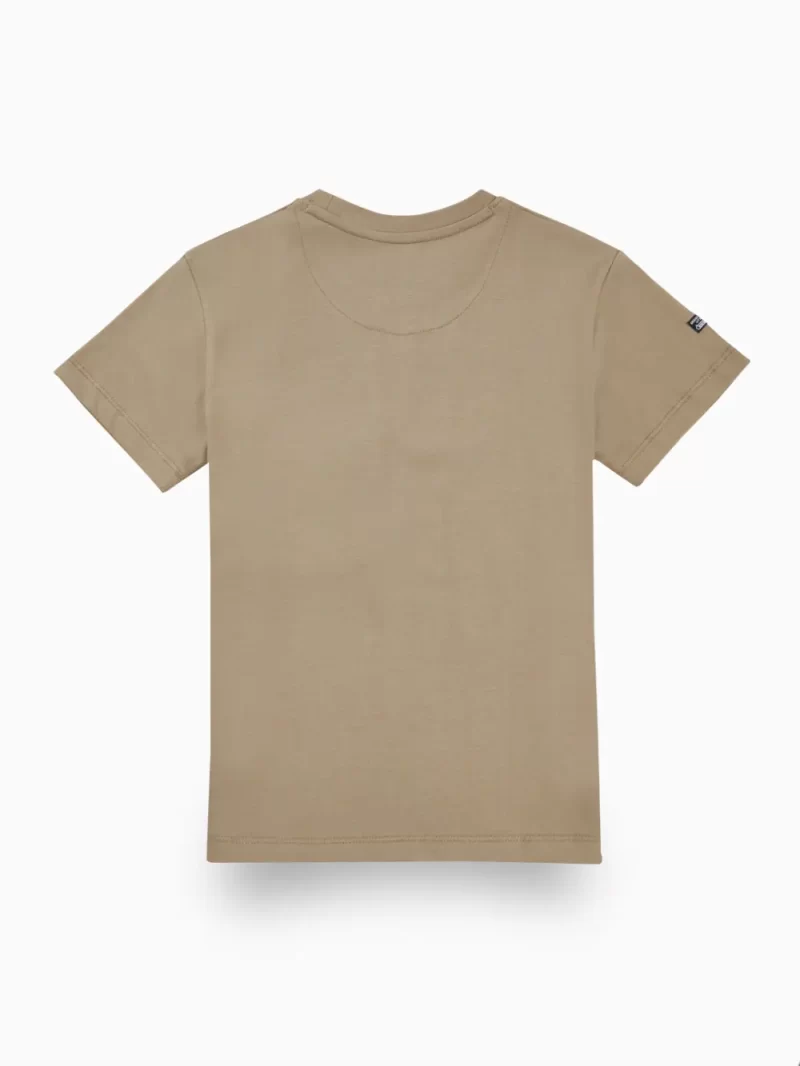 Gini And Jony Boys Brown Typographic Print Cotton T-Shirt Half Sleeves
