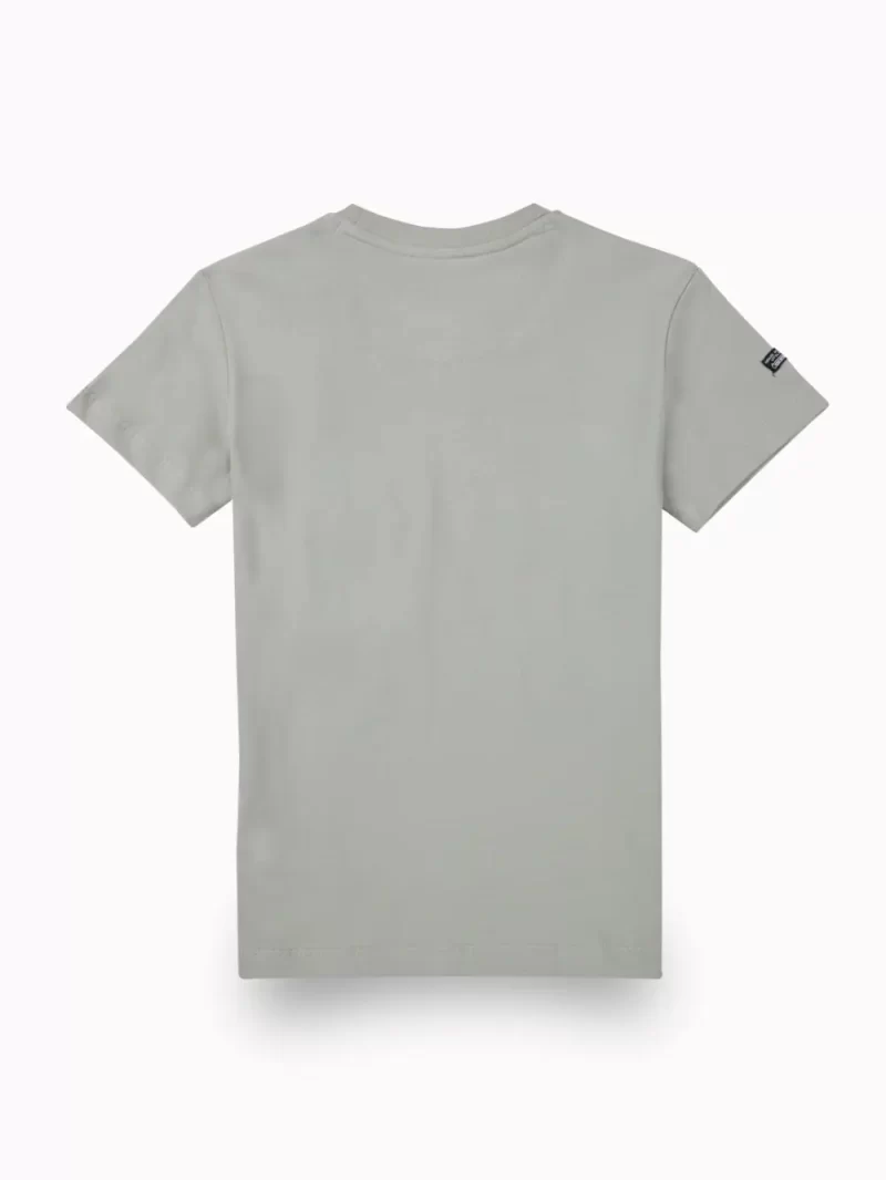 Gini And Jony Boys Grey Typographic Print Cotton T-Shirt Half Sleeves
