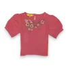 Gini And Jony Girls Red Embroidery Cotton Woven Top Full Sleeves 9-10 Years