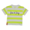 Gini And Jony Girls Yellow Stripes Cotton Knits Top Half Sleeves 3-4 Years