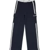 Gini And Jony Girls Black Color Block Cotton Track Pant Elasticated