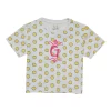 Gini And Jony Girls Yellow Polka Dots Cotton Knits Top Half Sleeves 9-10 Years