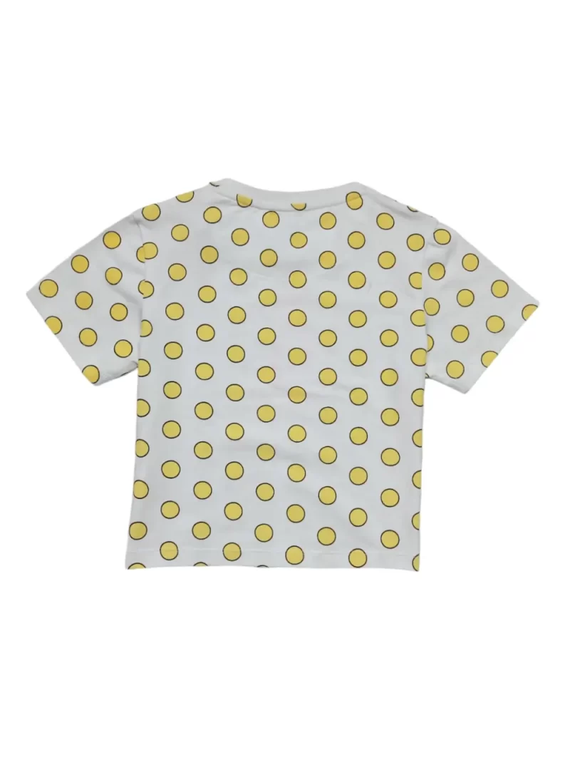 Gini And Jony Girls Yellow Polka Dots Cotton Knits Top Half Sleeves 9-10 Years