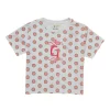 Gini And Jony Girls Peach Polka Dots Cotton Knits Top Half Sleeves 9-10 Years