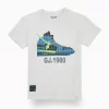 Gini And Jony Boys Off White Graphic Print Cotton T-Shirt Half Sleeves