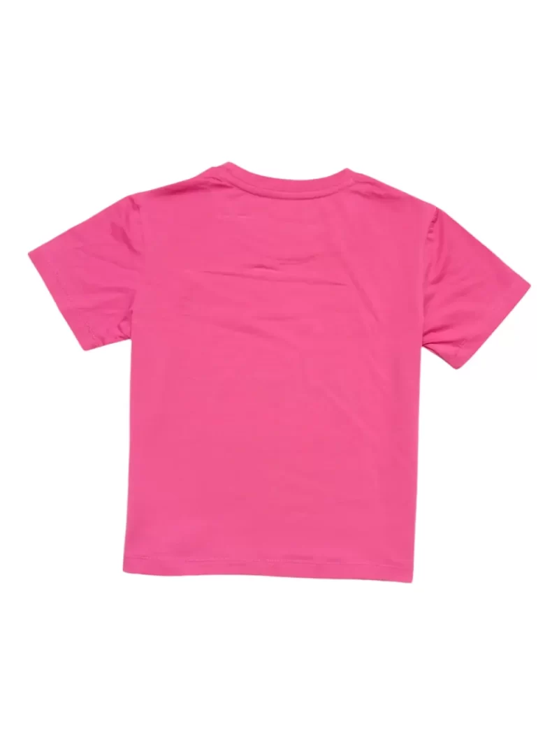 Gini And Jony Girls Pink Graphic Print Cotton Knits Top Half Sleeves 9-10 Years
