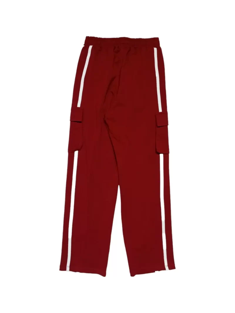 Gini And Jony Boys Red Stripes Cotton Track Pant Elasticated