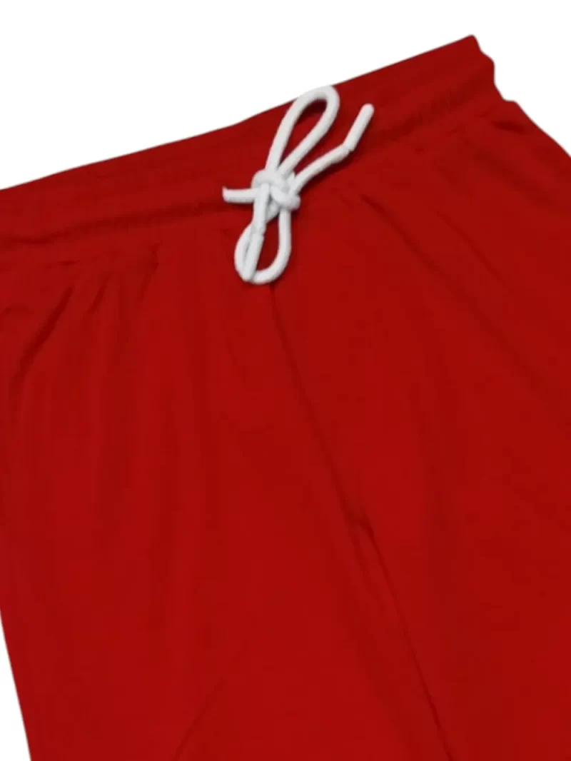 Gini And Jony Boys Red Typographic Print Cotton Co-Ordinate Sleeveless