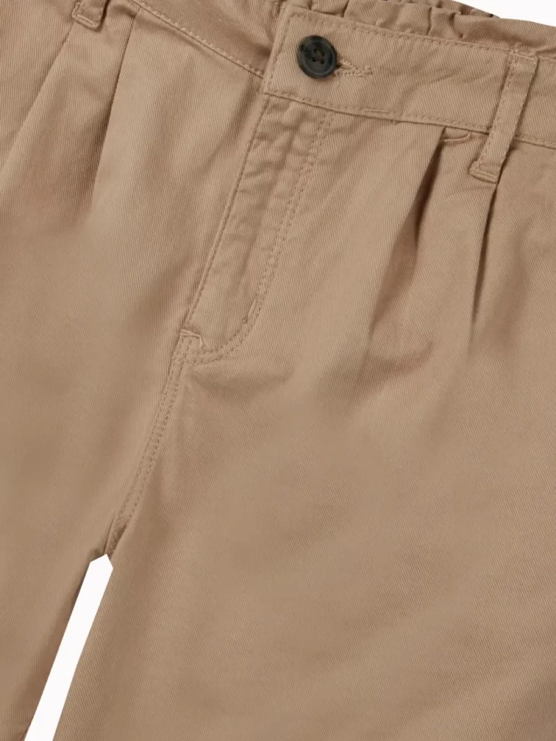 Gini And Jony Girls Khaki Applique Cotton Culottes Elasticated