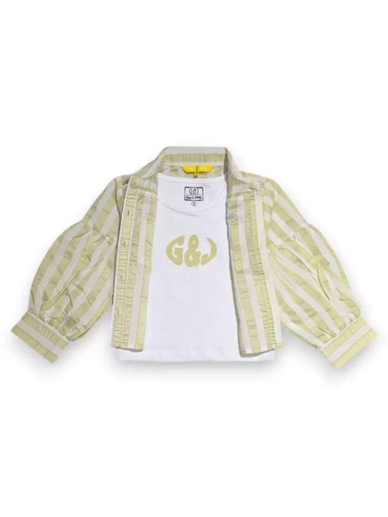 Gini And Jony Girls Yellow Typographic Print Cotton Woven Top Cap Sleeves 13-14 Years