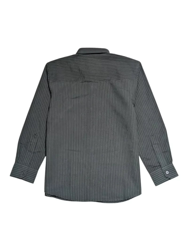 Gini And Jony Boys Green Stripes Cotton Shirt Full Sleeves