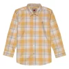 Gini And Jony Boys Yellow Checks Cotton Shirt Full Sleeves