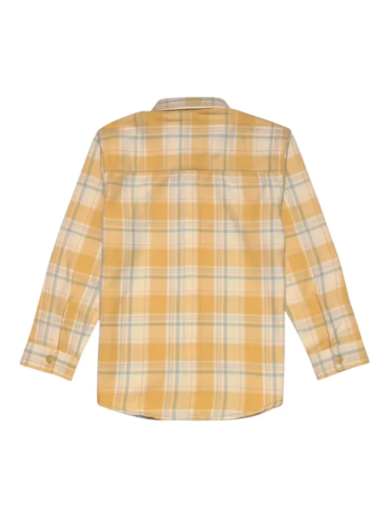Gini And Jony Boys Yellow Checks Cotton Shirt Full Sleeves