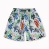 Gini And Jony Boys White Graffiti Print Cotton Boxer Shorts Elasticated