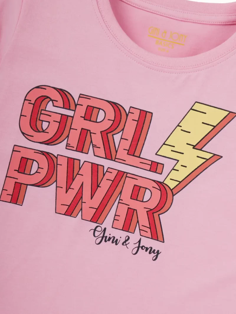 Gini And Jony Girls Multi Color Graphic Print Cotton Knits Top Pack Of 3 Half Sleeves 9-10 Years