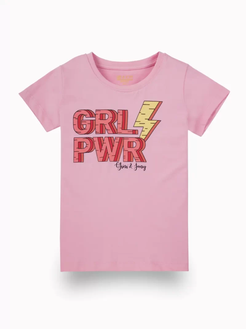 Gini And Jony Girls Multi Color Graphic Print Cotton Knits Top Pack Of 3 Half Sleeves 9-10 Years