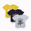 Gini And Jony Girls Multi Color Graphic Print Cotton Knits Top Pack Of 3 Half Sleeves 9-10 Years