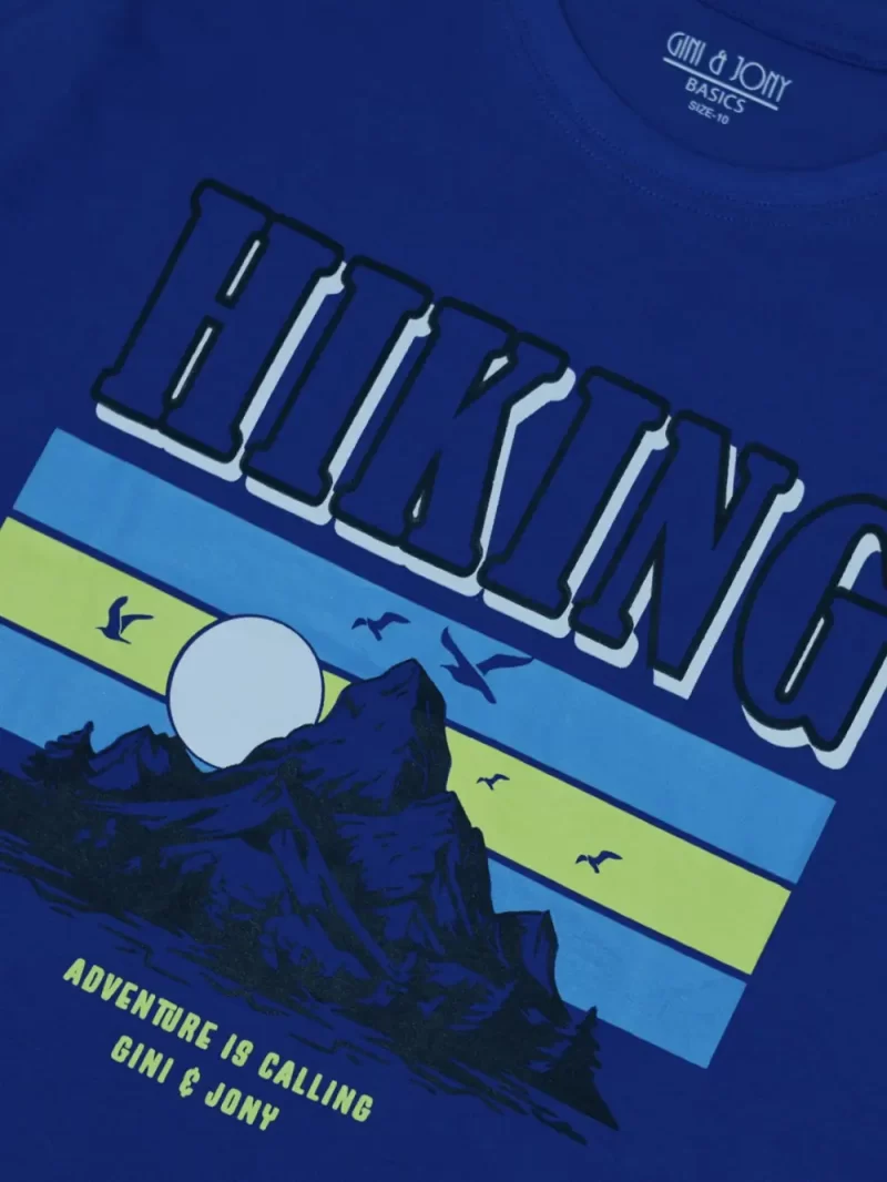 Gini And Jony Boys Multicolor Graphic Print Cotton T-Shirt Half Sleeves Pack Of-3