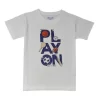 Gini And Jony Boys White Graphic Print Cotton T-Shirt Half Sleeves