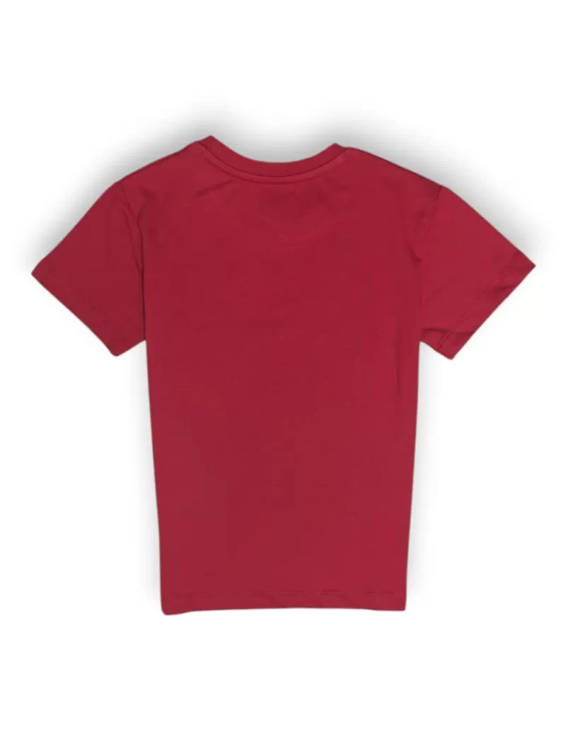 Gini And Jony Boys Red Graphic Print Cotton T-Shirt Half Sleeves