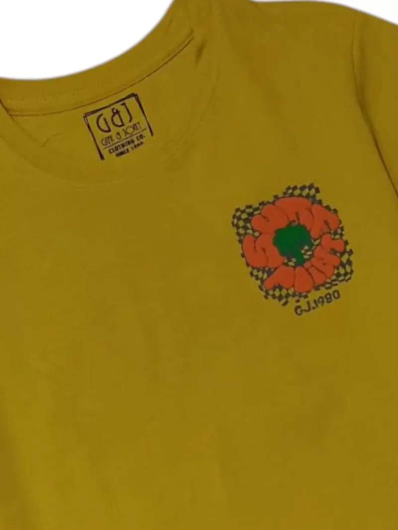 Gini And Jony Boys Yellow Graphic Print Cotton T-Shirt Half Sleeves