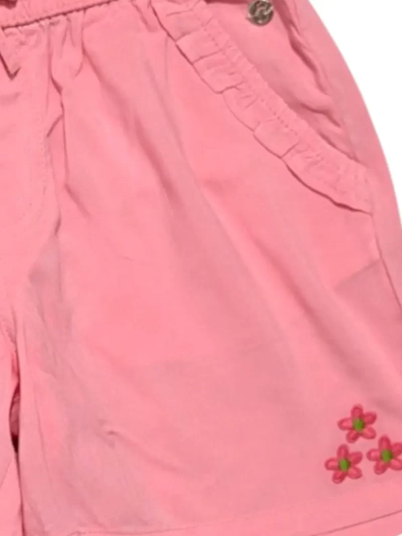 Gini And Jony Girls Pink Embroidery Cotton Cordinate Half Sleeves 9-10 Years