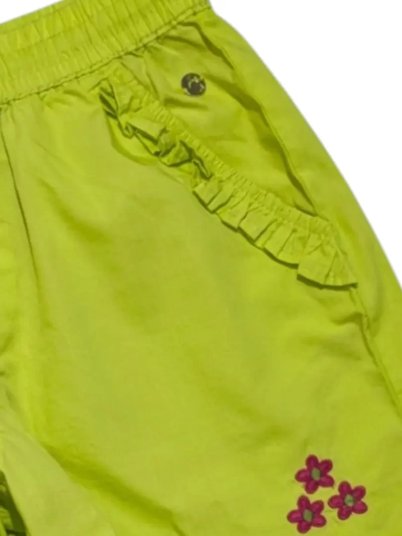 Gini And Jony Girls Green Embroidery Cotton Cordinate Half Sleeves 9-10 Years