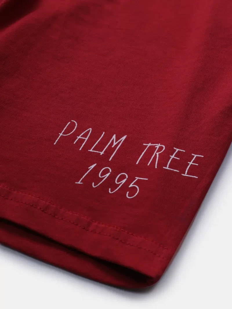 Palm Tree Boys Black Graphic Print Cotton Cordinate Elasticated