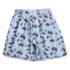 Palm Tree Boys Blue Conversational Print Cotton Shorts Elasticated