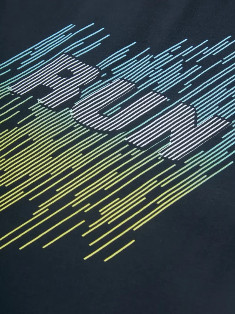 Gini & Jony Half Sleeves Beach Theme Printed Tee – Black